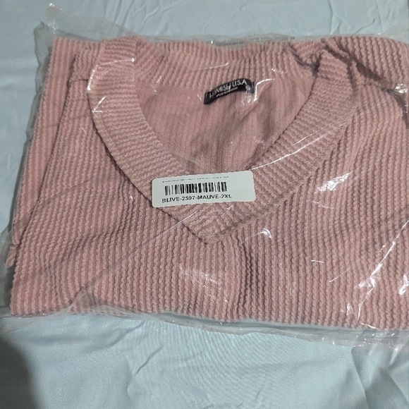 HEIMISH USA Pink Beaded Top - Picture 6 of 7